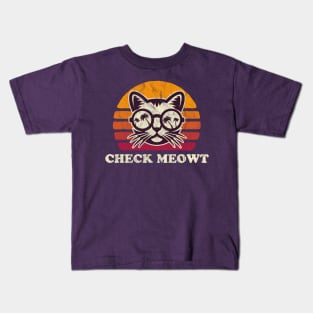 Check Meowt Kids T-Shirt